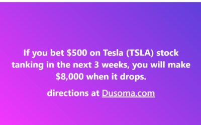 Make $8,000 by Betting Against Tesla